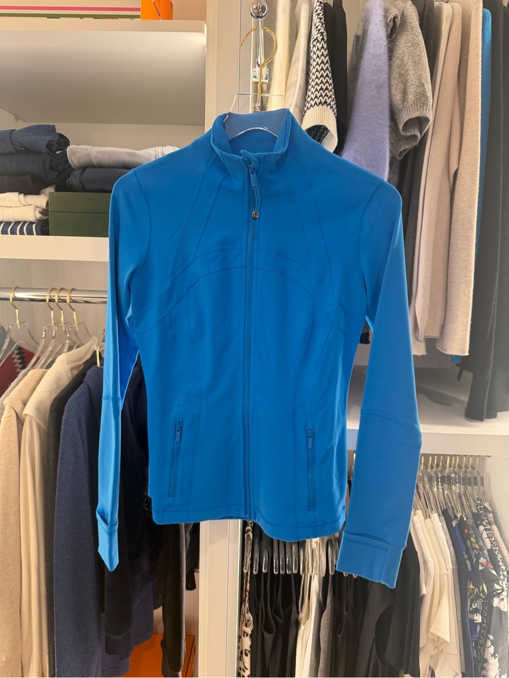 lululemon athletica Electric Blue Zip-Front Utility Jacket